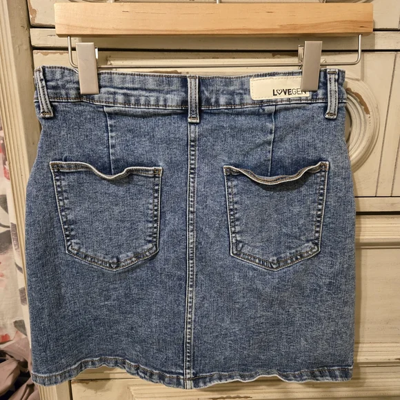 LoveGen Blue Denim Skirt - Picture 2 of 3